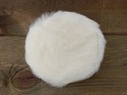 Winter White Vtg Pillbox Rabbit Fur Hat 1950   s Child Size 18 5    Circumference