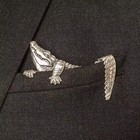Men s Metal Pocket Square Brooch Vintage Octopus Crocodile Suit Lapel Pin Punk