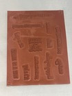 Stampin Up A Dozen Thoughts 131059 Rubber Stamp Set Of 12 Retired