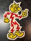 Reddy Kilowatt Lot Of Colletable Items - Patch  Name Tag  Empty Bulb Box   Misc 
