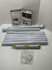 White Curtain Rod For Windows 28 To 88 Inches Adjustable 1 Inch Diameter