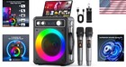 Bluetooth Karaoke System With Tws Function  Led Lights   Portable Design