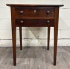 Antique Primitive Work Table Sewing Stand Desk