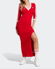 Adidas Originals Classic 3-stripes Cotton Maxi Red Dress Women s Size X-small