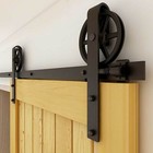 4-20ft Big Spoke Wheel Sliding Barn Door Hardware Kit For Single double Door