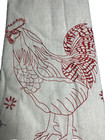 Red Shed Christmas Tree Skirt Embroidered Rooster Deluxe Home   Gifts Red White
