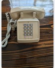 Vintage Cortelco Beige Push Button Desk Telephone 250044-vba-20m Touch Phone Usa