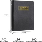 Refillable Address Book With Alphabetical Tabs  600 Entry Spaces Large Print