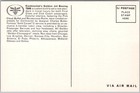 Vintage Continental Airlines Advertising Postcard  golden Jet Boeing 720b  1960s