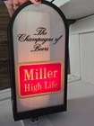 Vintage Miller High Life Beer Lighted Sign Collectors - Works