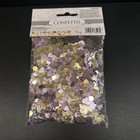 Confetti Purple gold Wedding Decor - Engagement bachelorette rehearsal reception