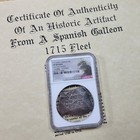 1714 Dated Cob 8 Reales 1715 Fleet Ngc Vf Details Vintage Coa 1999  t968