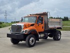 2009 International 7400 4x4 Dt466 Hd Dump Truck Auto Ss Bed 17k Low Mi 1 Owner  