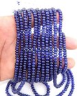 Blue Sapphire Rondelle Beads 16 5  Inch Necklace    4   5mm Smooth Sapphire Beads 