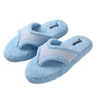 Aerusi Women Comfy Fuzzy Thong Slippers Non-slip House Indoor Bedroom Spa Shoes