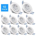 10pcs lot 3w 5w Recessed Ceiling Light 110v Dimmable Led Downlight Spotlight