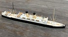 Vintage Albatros 1 1250 Ss  Metagama Metal Model Waterline Ship Ocean Liner