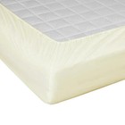 Elastic All Around Ivory Solid 1 Fitted Bottom Sheet 600 Tc Egyptian Cotton New