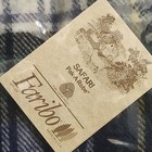 Faribo Pak A Robe Wool Green And Blue Plaid Stadium Blanket With Case New