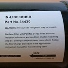 34430 A c Recycling Filter Drier Fit For Robinair Refrigerant Recovery Station 