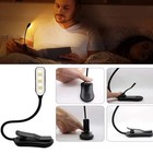 Flexible Rechargeable Led Book Light With 3 Light Modes Easy Clip Reading Lamp