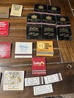 Vintage Lot Of 30 Matchboxes Matchbooks Matches Restaurants Hotels Bars 