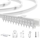 Flexible Bendable Ceiling Curtain Track  9 8ft 3m Curved  Pvc  Metal  Plastic   