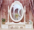 Dressing Table With Mirror 4 Drawers Stool Set Bedroom Vanity Makeup Desk Table