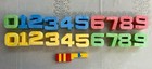 Lot Of 20 Mattel Tuff Stuff Numbers  1971     14 Lego Pieces