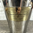 Laurent-perrier Champagne Bottle Bucket W  Leather Handle Bowl Cooler