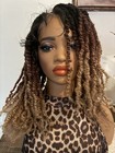 Full  Afro Twist  Lace Wig - 16    1b 30 27