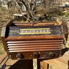 Rca Victor Tube Radio Wood Am Tabletop Vintage 1940s No Tested Parts Repair