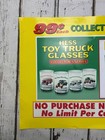 Vtg Hess Toy Truck Glasses Collectors Series 90s Store Window Advertising Poster