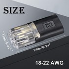 Double Wire Lock-grip Connector  2 Pin Led Light Strip 20 Pack  Black 