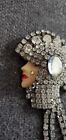Vintage Rhinestone Art Deco Pin Brooch