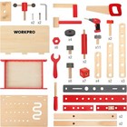 Workpro Wooden Workbench Kit Kids Tool Bench Building Toy Set  Educational Toy