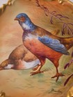 Antique Limoges Coronet Pheasant Charger Plate Signed Scalloped Gold Edge France