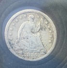 1855 Seated Liberty Half Dime W  Arrows   Km  76  