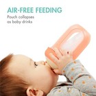 Boon Nursh Baby Bottle 4oz Pack Of 3 Silicone Air Free Feeding Design