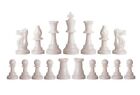 Chess Set With 20  Red Roll Up Vinyl Board - Black And White Tournament Weighted