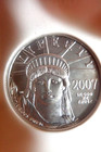 2007 W Ms70 P 50 Burnished Platinum American Eagle Statue Of Liberty  1 2  Oz