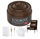 Luxgrove Dark Brown Leather Recoloring Balm   leather And Vinyl Repair Kit  nib 