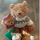 Vintage Avon Bear 2006 Twas The Night Before Christmas Plush Reindeer Slippers 