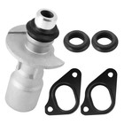 Lr028136   Lr030593 Aluminum Engine Oil Cooler Inlet Connector Kit Fit For 
