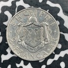 1935 Albania 2 Franga Ar Lot jm2244 Silver  Nice Details  Old Cleaning