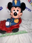 Then Thing 1977 Mickey Mouse Soft Vinyl Piggy Bank Big 320mm Disney Vintage