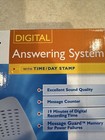 At t 1719 Digital Answering Machine System With Audible Caller Id White