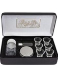 Portable Communion Service Set   Hard Case With Bottle For Wine