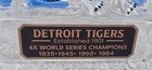 Detroit Tigers Baseball World Series Commemorative Blown Glass Decanter Flask