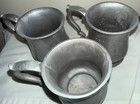 Vintage Wilton Armetale Pewter Mug Plough Tavern Style Usa  Set Of 3